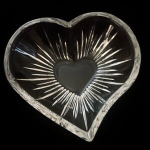 Heart-Shaped Crystal Dish